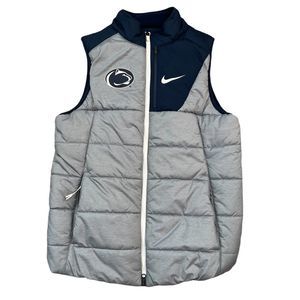 Nike Blue and Gray Quilted Vest